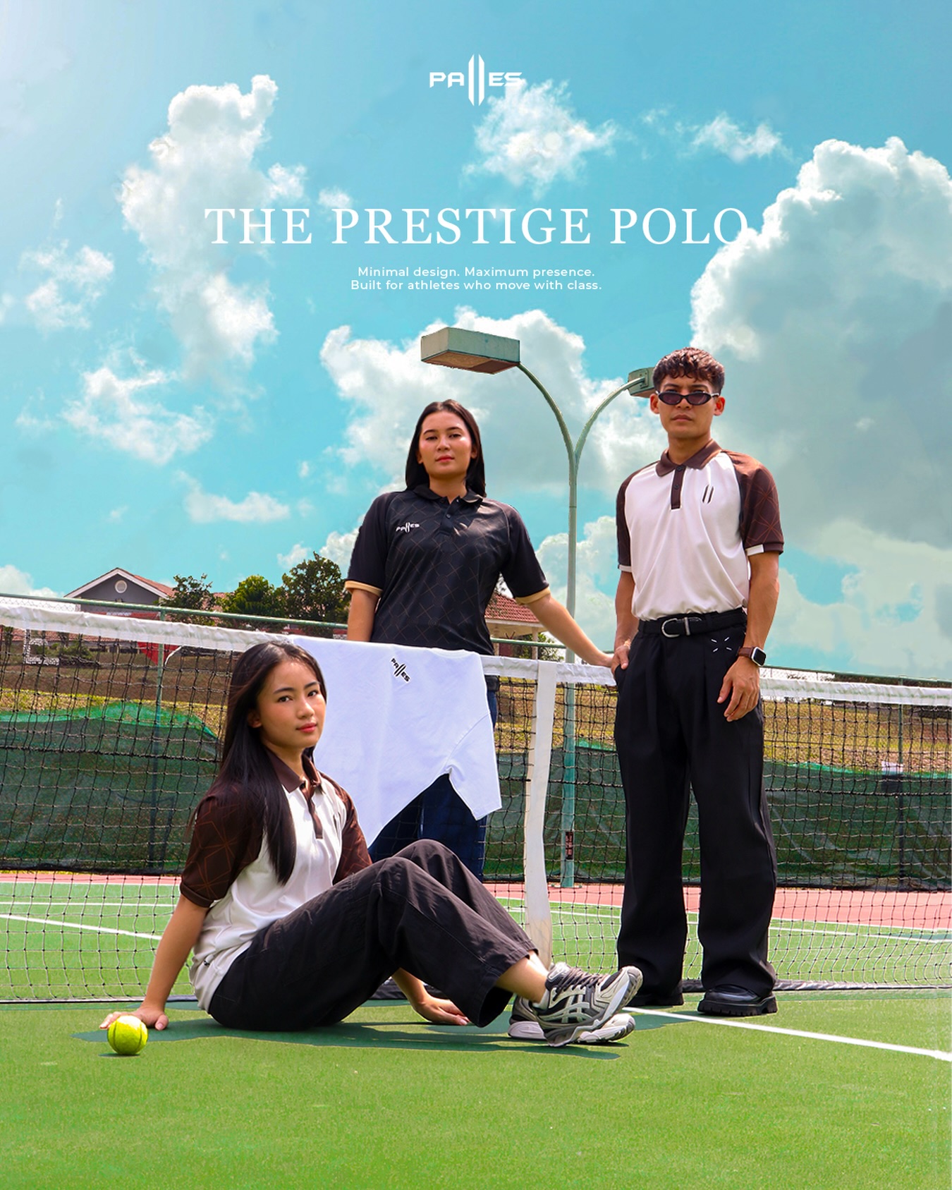 The Prestige Polo. 

A balance between sport and sophistication. Clean lines, refined details, and comfort made for movement. 

Minimal design. Maximum presence. Built for athletes who move with class. 

Available now.