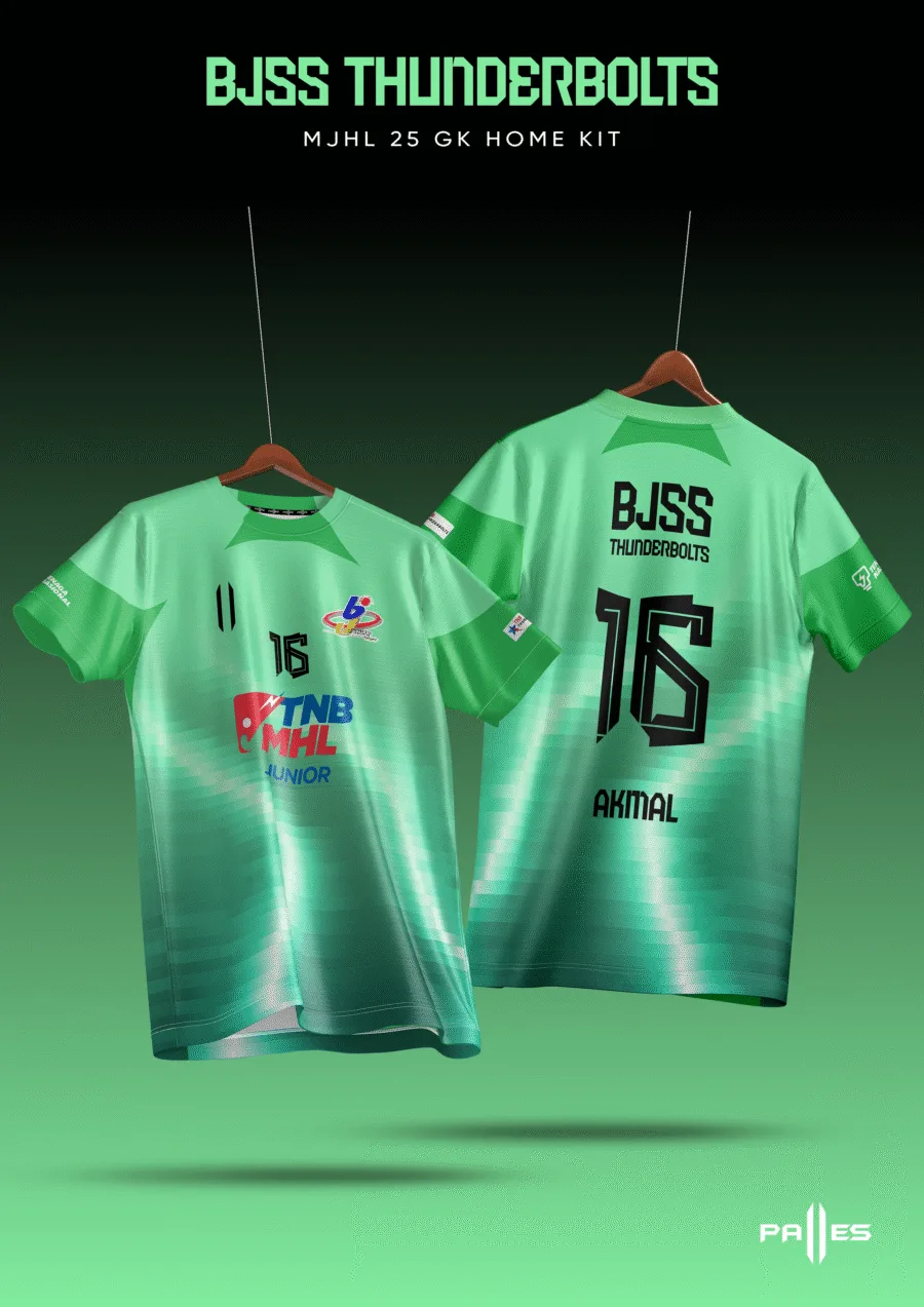 BJSS THUNDERBOLTS GOALKEEPER HOME KIT